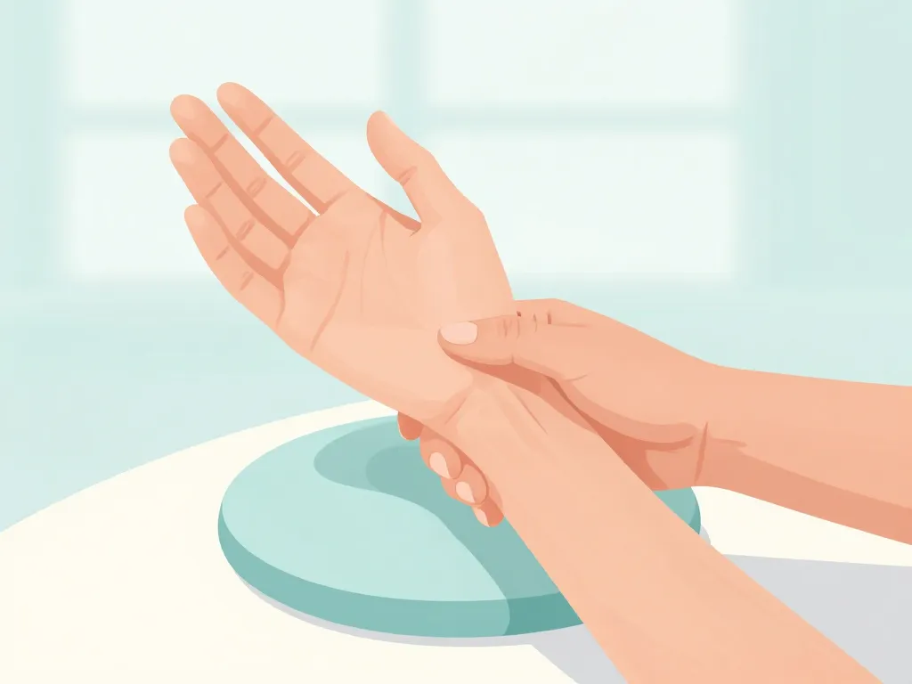 illustration massage inflammation cicatrice canal carpien récupération