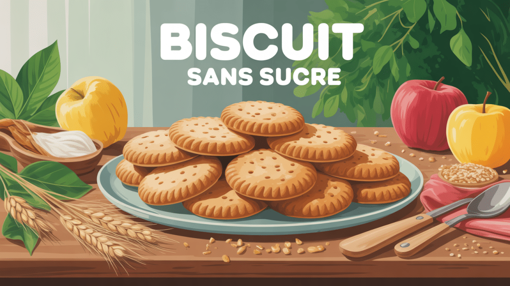 recette biscuit sans sucre assiette biscuits gourmands
