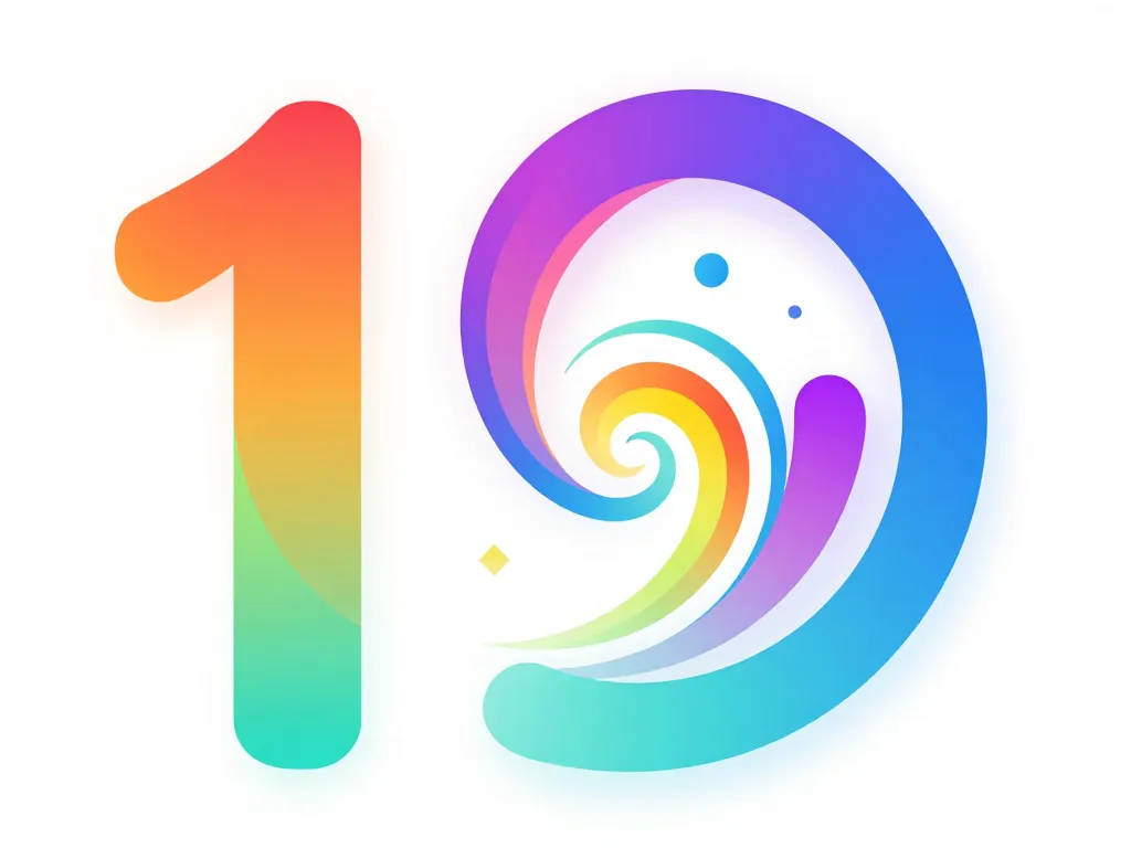 Image symbolique du chiffre 19 en numérologie et développement personnel