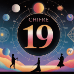 Illustration du chiffre 19, symbolique mathématique et spirituelle