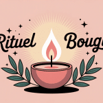 rituel bougie illustration introspective flamme énergie lumineuse