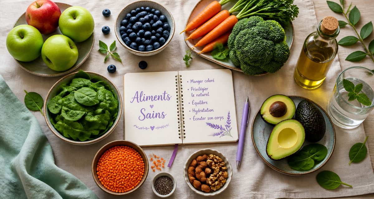 aliment bon pour la santé fruits légumes noix