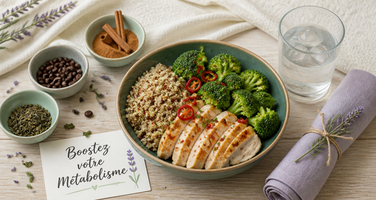 bowl aliments qui boostent le métabolisme sur table