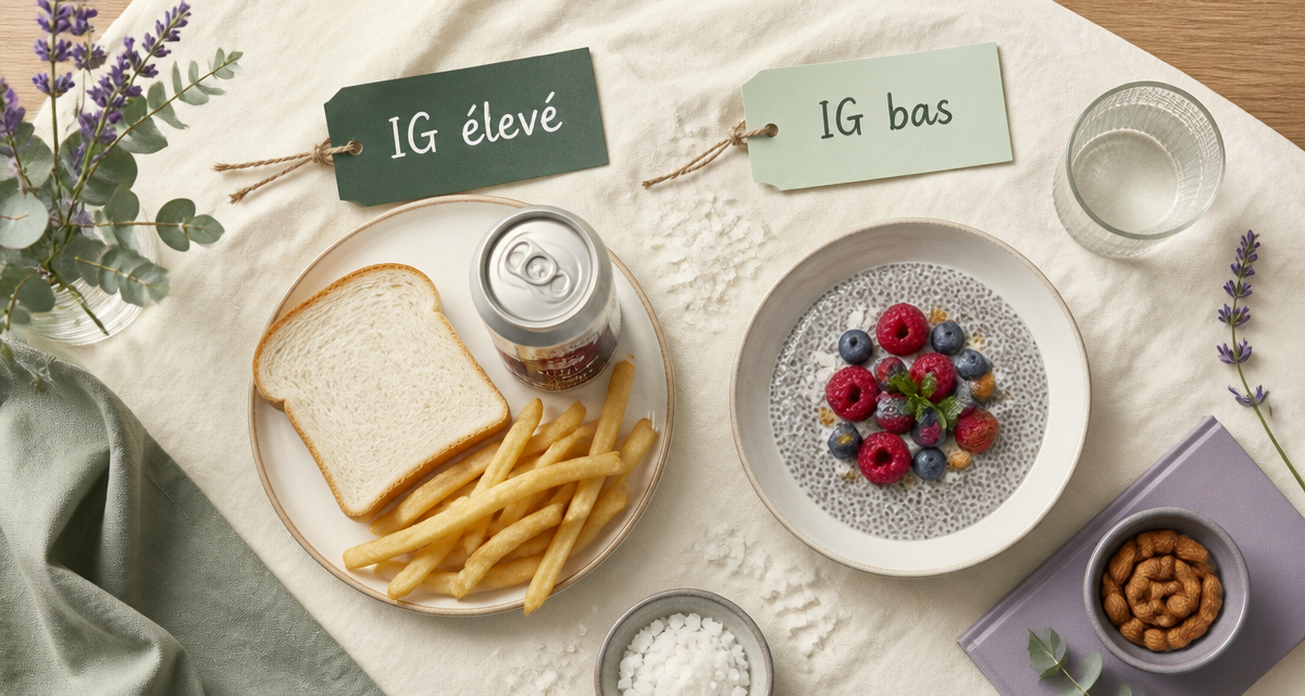aliments riches en glucides a eviter sur une table