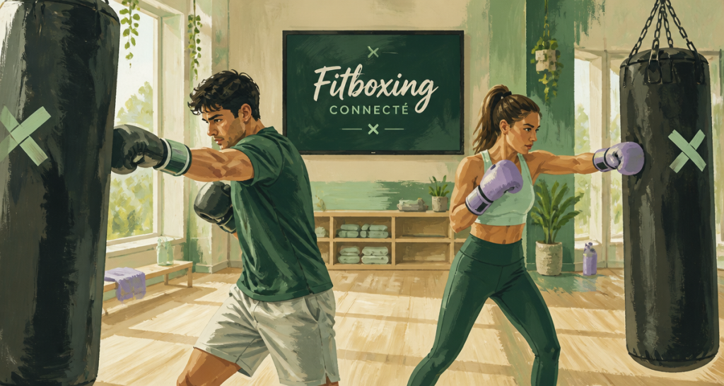 fitboxing séance en salle connectée