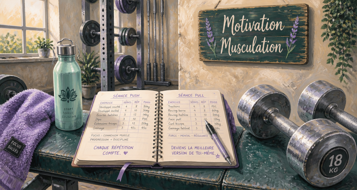 motivation musculation carnet entraînement