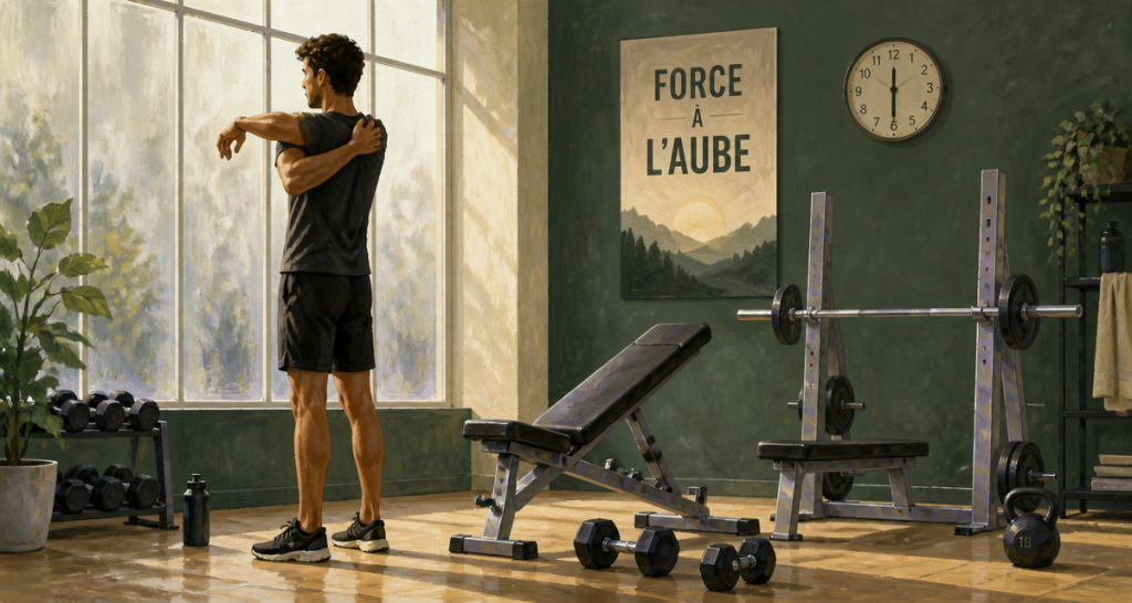 musculation le matin en salle de sport