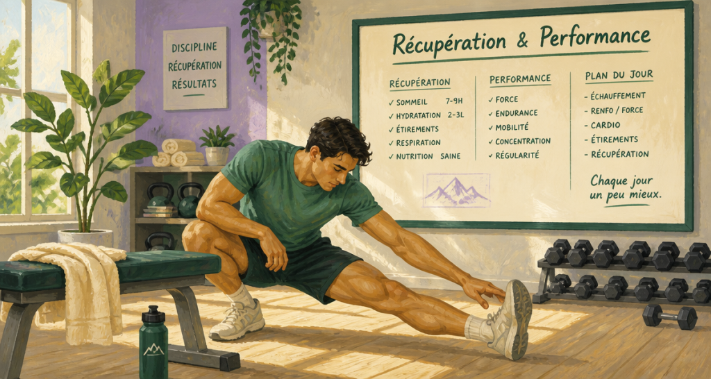 athlète musculation tous les jours récupération