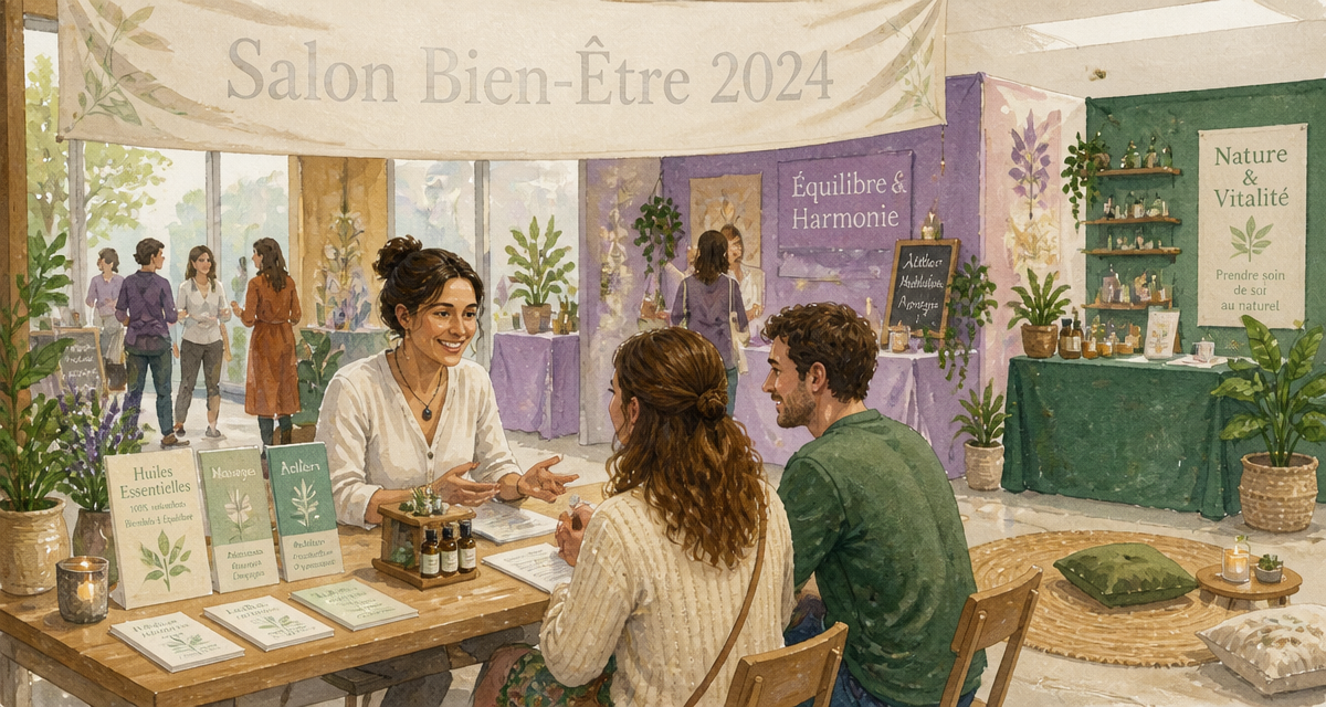 Salon du bien etre 2024 table exposants stands