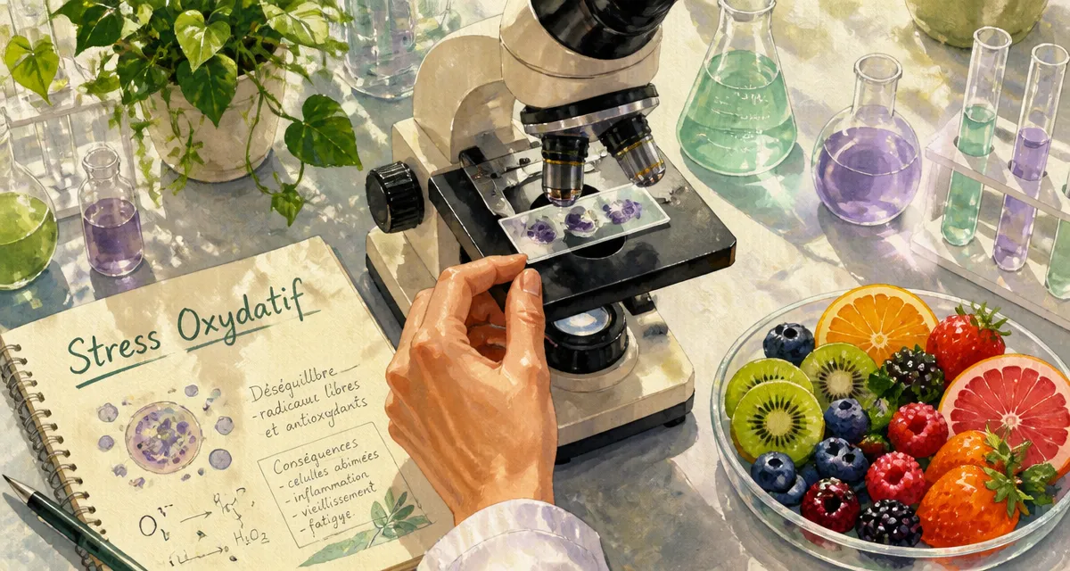 qu est ce que le stress oxydatif microscope cellules fruits