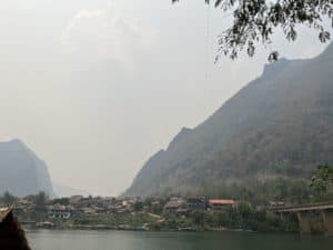 Nong Khiaw riverside view