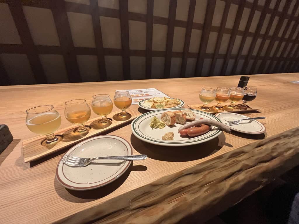 Beer Tasting at Kobo Brewery in Iwasehama, Toyama, Japan