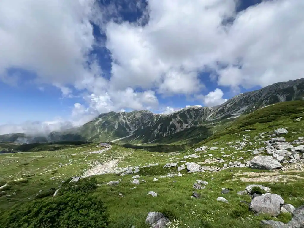 Murodo Mountain Area on Tateyama Kurobe Alpine Route in Toyama, Japan