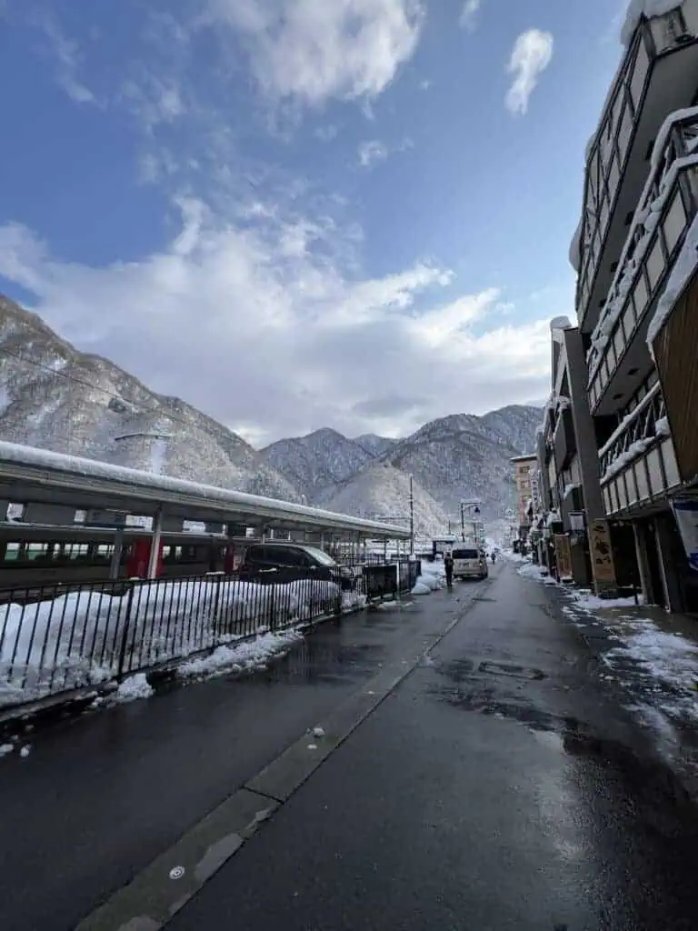 Toyama's Unazaki Onsen during the Winter