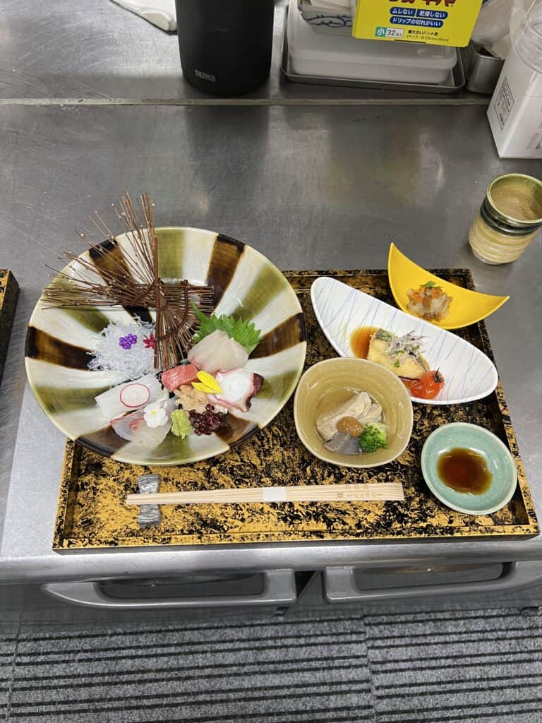 Toyama "Washoku" Food Platter of Fresh Sashimi and other assortments