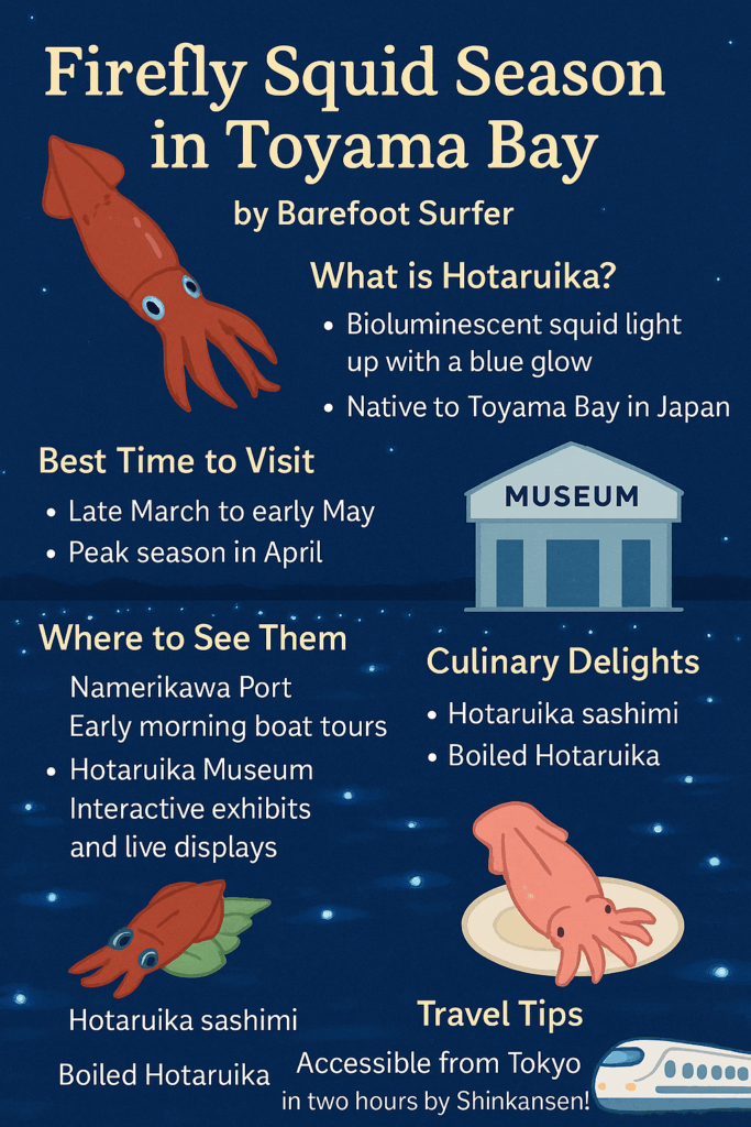 Toyama Hotaruika Firefly Squid Infographic