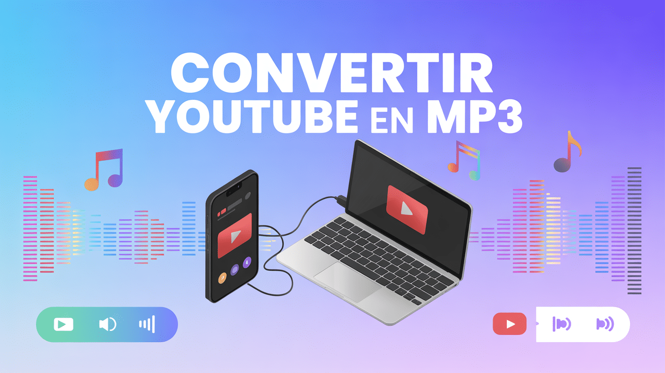 Illustration smartphone ordinateur avec ondes sonores