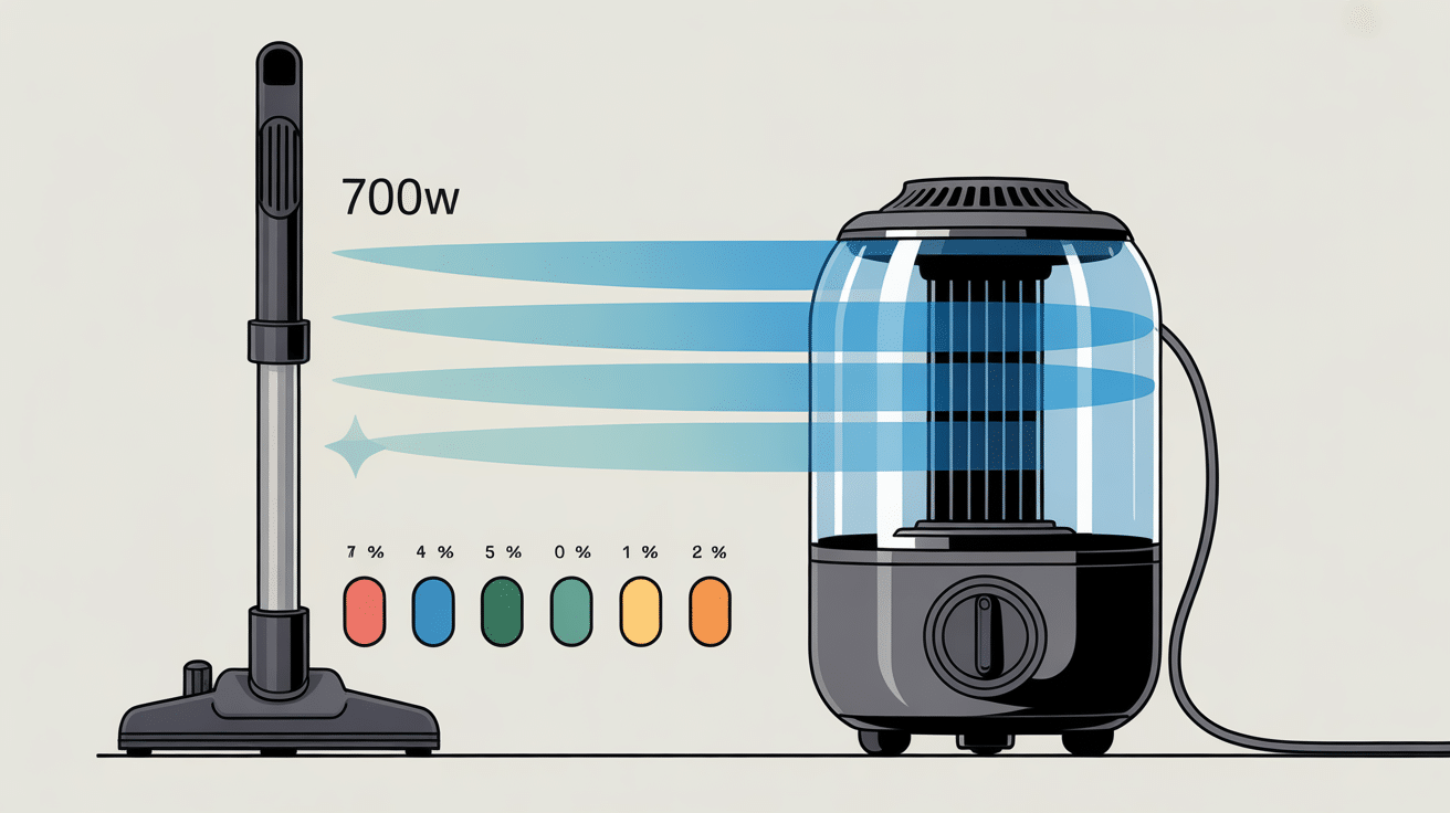Aspirateur 700w est-ce suffisant infographie technique