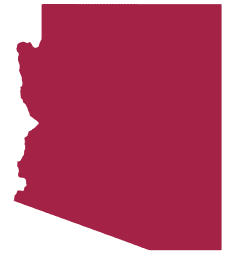 Silhouette of Arizona State 