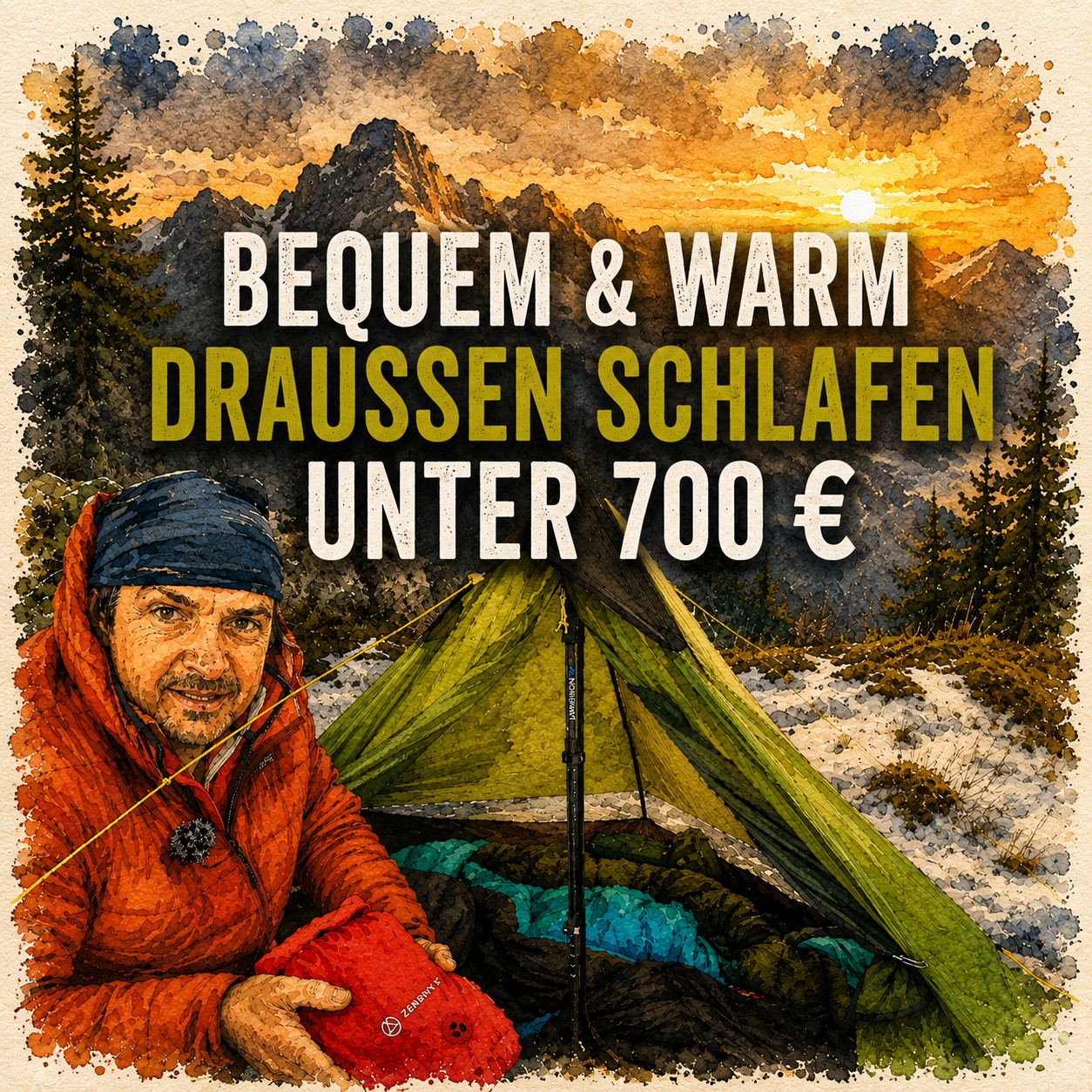 Du betrachtest gerade Bequem draußen schlafen unter 700 € – mein modulares Schlafsystem für Bikepacking & Biwak