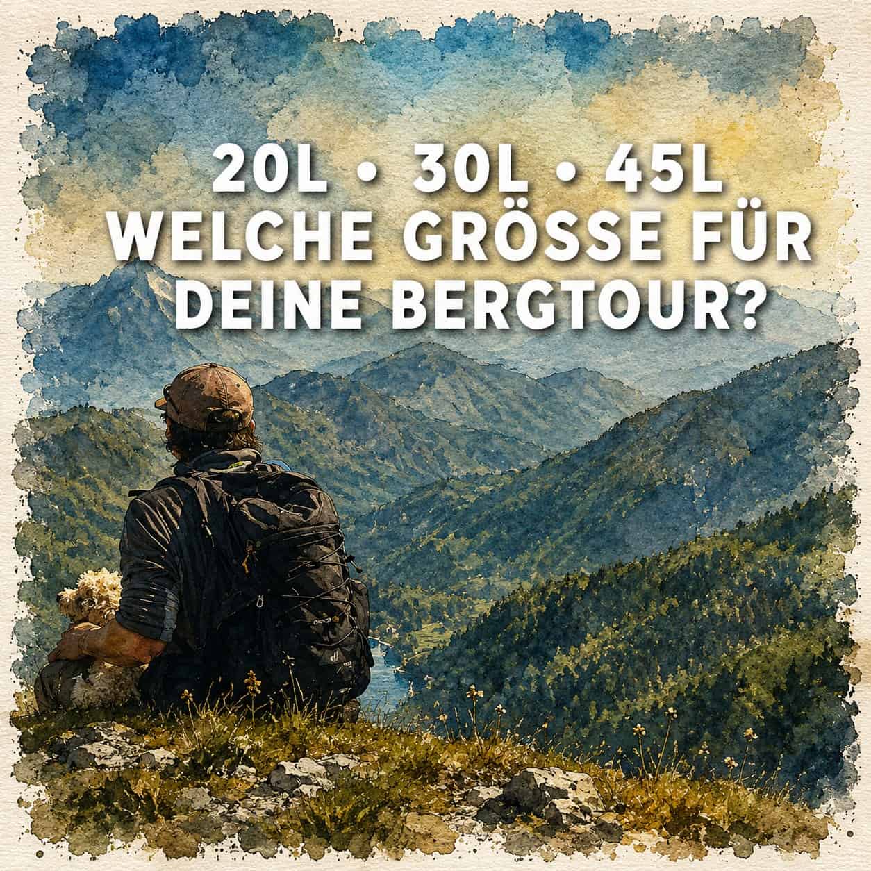 Mehr über den Artikel erfahren Rucksack Größe wählen: 20L, 30L oder 45L für Bergtouren?