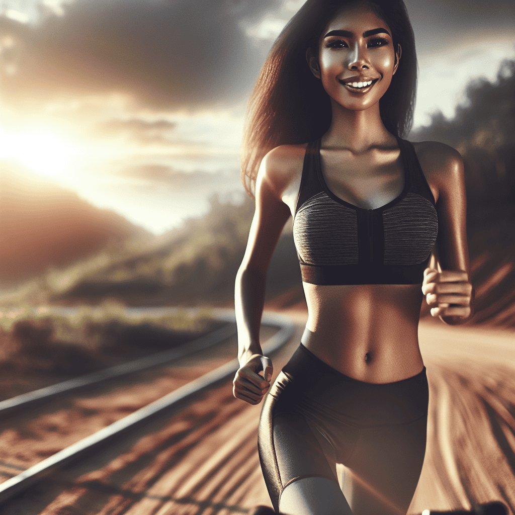 Bici che amore donna in corsa su strada al tramonto, abbigliamento sportivo, fitness, benessere, stile di vita attivo, ciclismo, allenamento outdoor, donna felice, motivazione, attività fisica, movimento e salute, libertà in bicicletta.