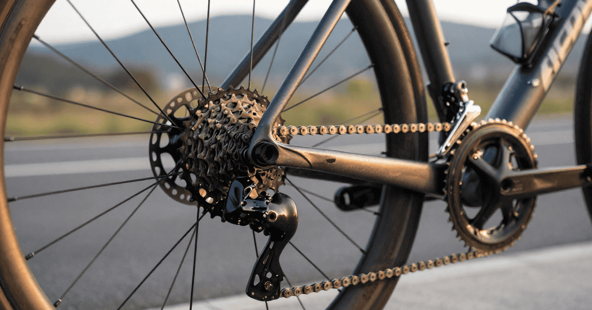 Catena bici sulla trasmissione