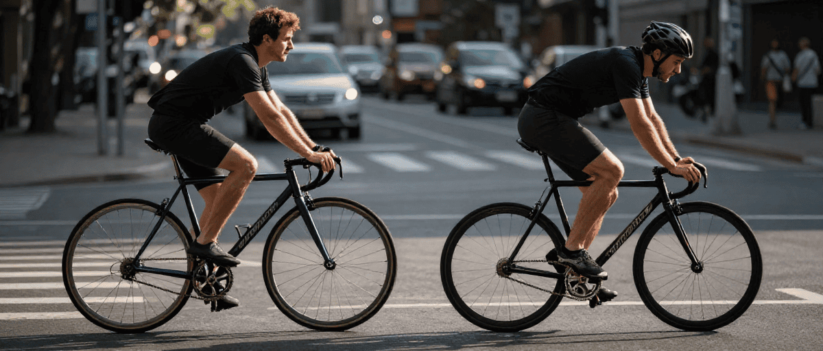 Confronto ciclisti urbani: single speed vs fixie