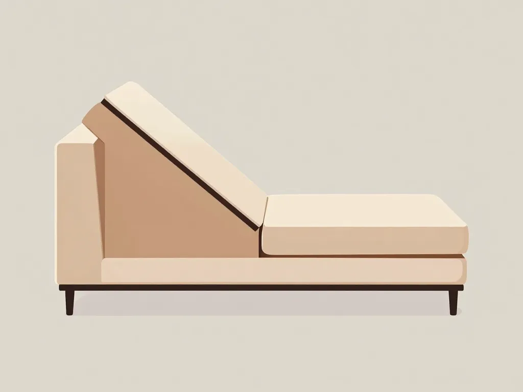 schéma canapé palette dossier incliné angles proportions