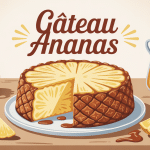 gateau ananas caramélisé ambiance chaleureuse