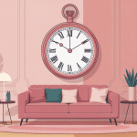 Horloge rose accessoire déco tendance intérieur