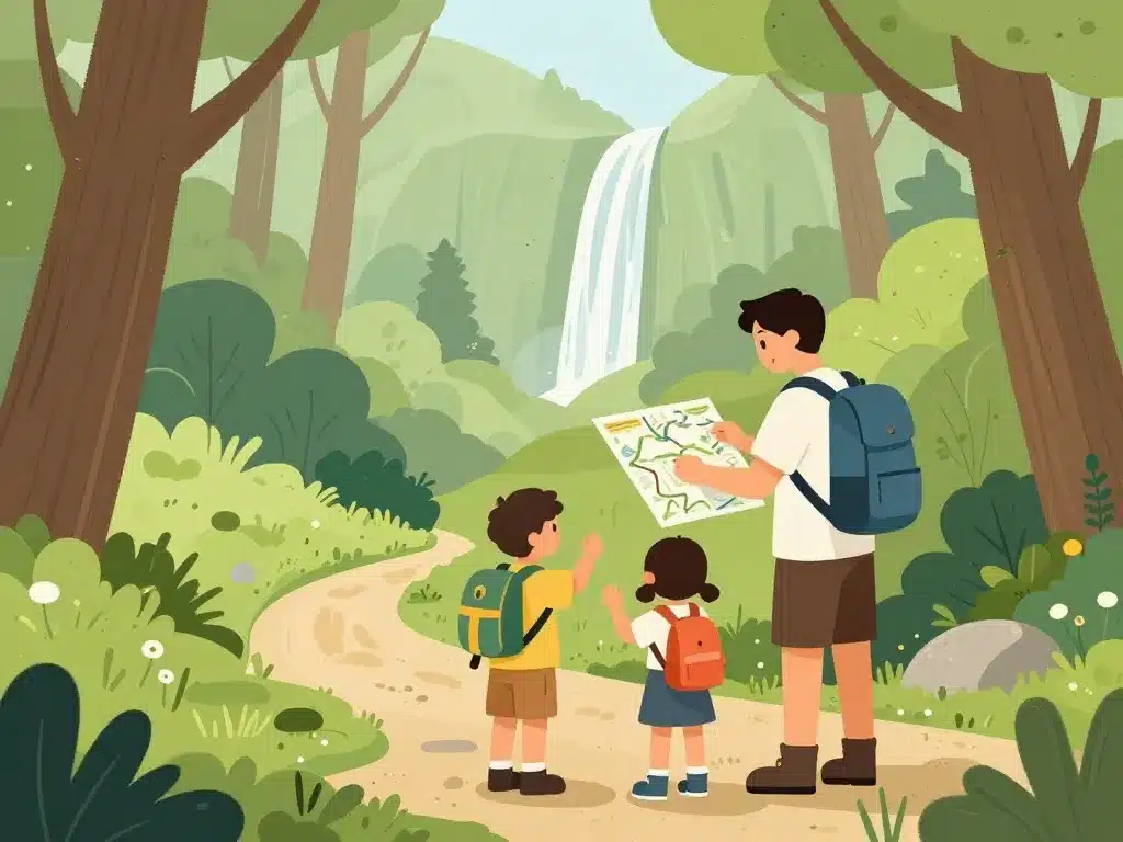 préparer visite cascade de l'éventail randonnée famille