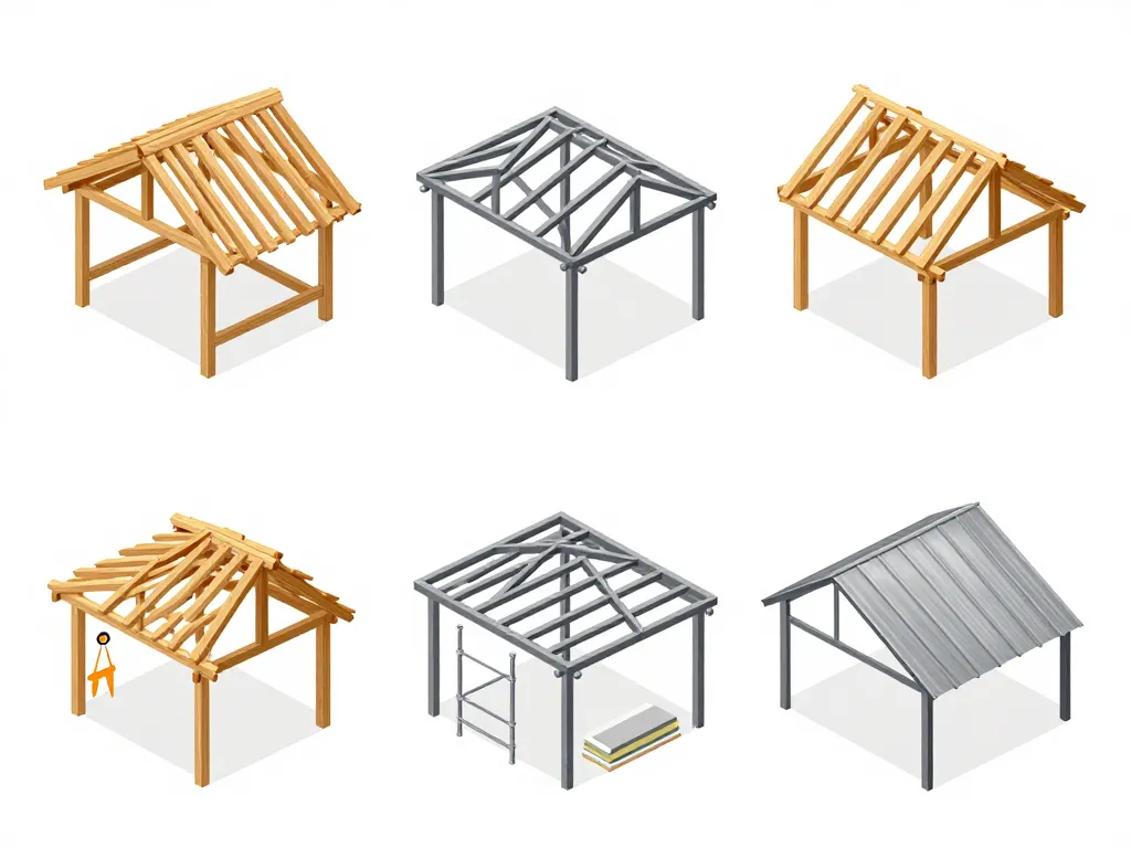diagramme prix modification charpente types charpentes
