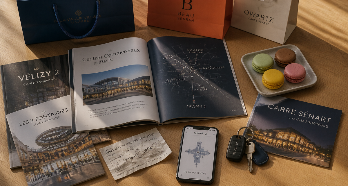 centre commercial region parisienne sacs shopping table