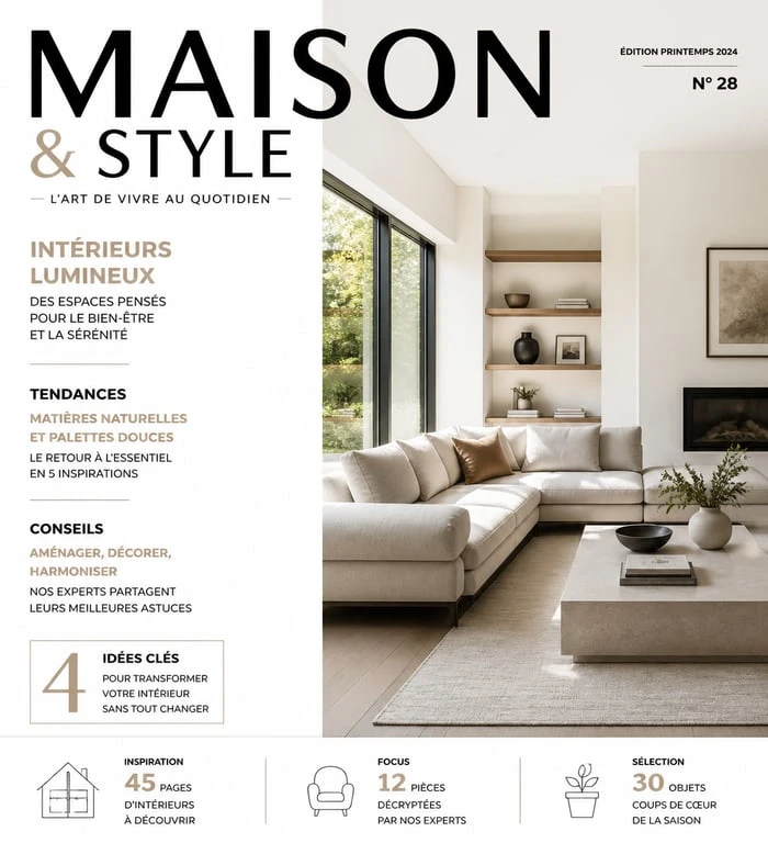 Aménagement intérieur moderne et lumineux pour mon aménagement maison