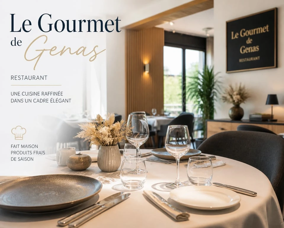 Intérieur du restaurant Le Gourmet de Genas