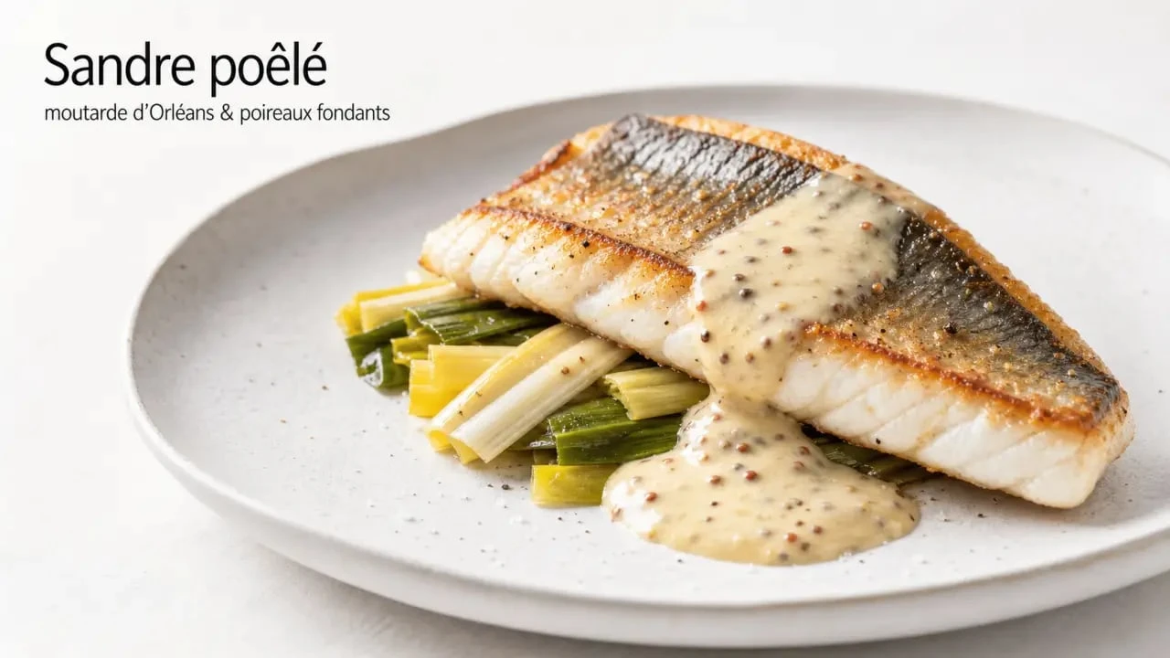 Filet de sandre à la sauce Orléanaise, spécialité culinaire de Saint-Jean-de-Braye