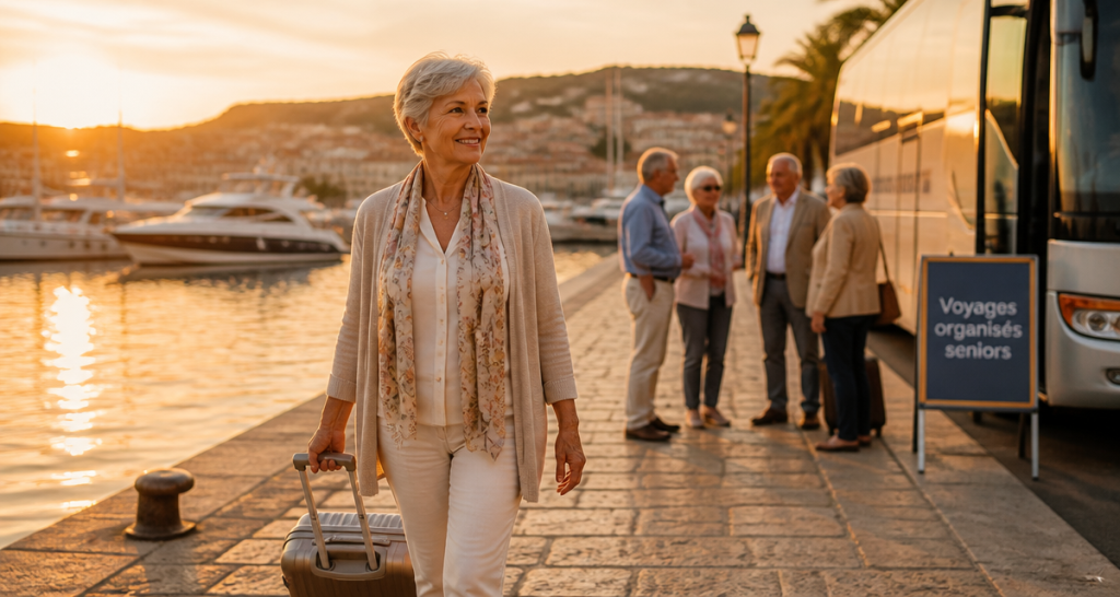 voyages organisés pour personnes seules 70 ans femme senior port