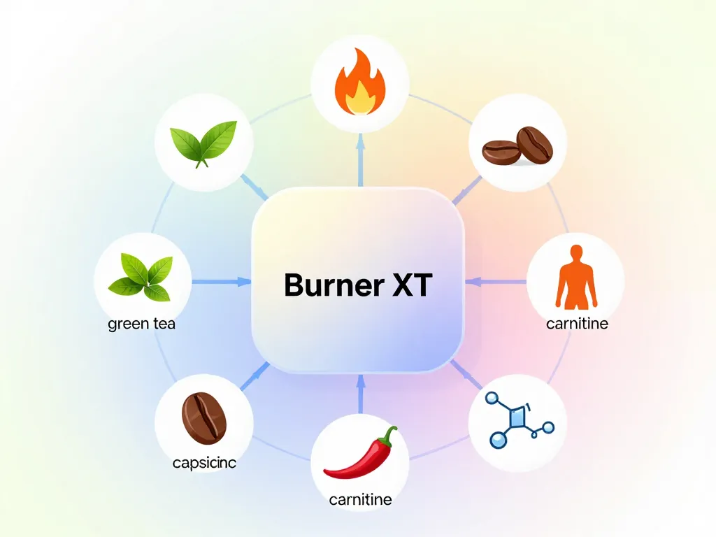 diagramme burner xt bienfaits ingrédients