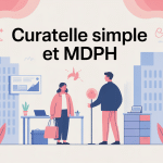 illustration curatelle simple mdph devant bureaux mdph