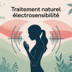 électrosensibilité traitement naturel image vectorielle plantes