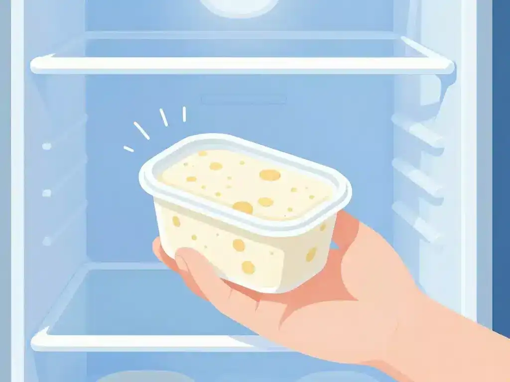 vérification fromage blanc périmé pas ouvert dans le frigo