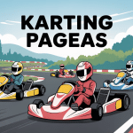 illustration dynamique karting pageas près de Limoges