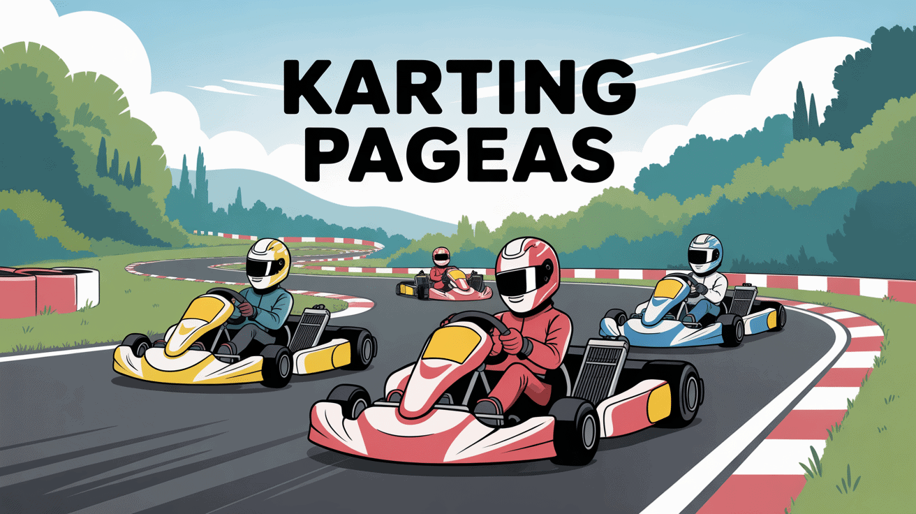 illustration dynamique karting pageas près de Limoges