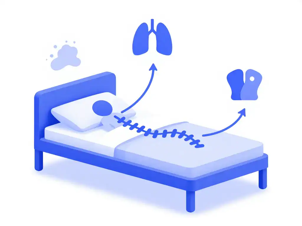 lit incliné danger schéma bienfaits et risques