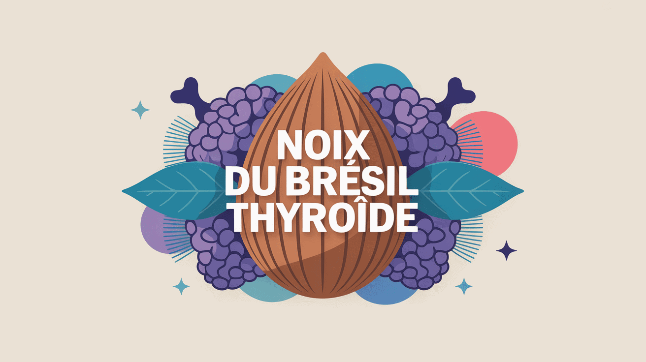 Noix du Brésil et thyroïde représentation santé