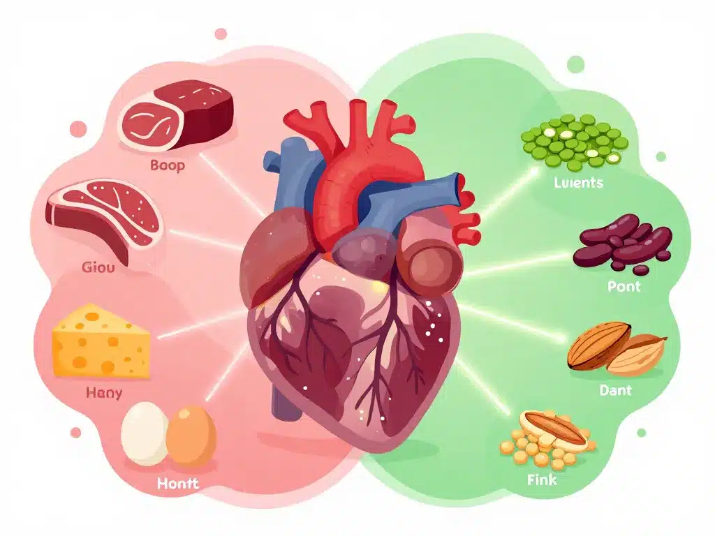 diagramme conceptuel proteine dangereux pour le cœur humain
