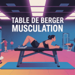 illustration table de berger musculation salle lumineuse sportive