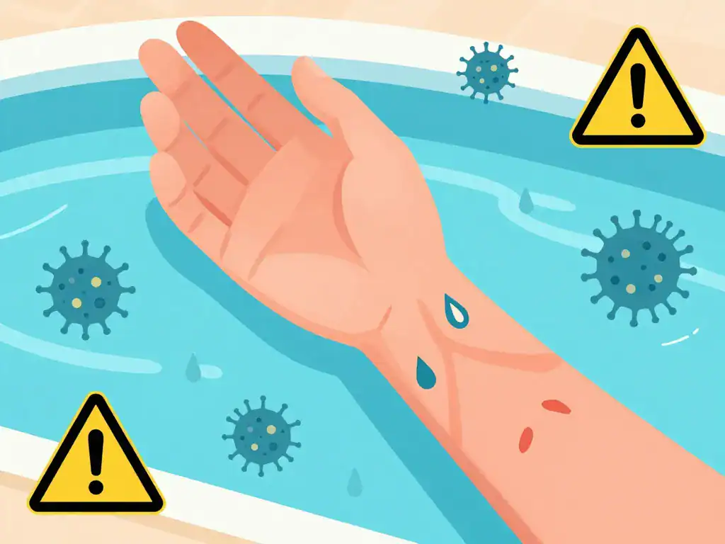 Risques tatouage piscine infection