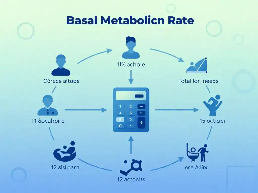 calcul metabolisme de base et perte de poids schema conceptuel activité énergie